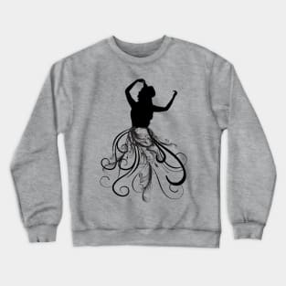 Sillhuoette of a woman dancing Crewneck Sweatshirt